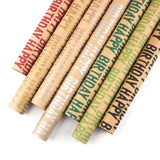 Happy Birthday Kraft Gift Wrapping Paper 50 x 70 Cm Set of 6 Pcs