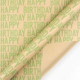 Happy Birthday Kraft Gift Wrapping Paper 50 x 70 Cm Set of 6 Pcs