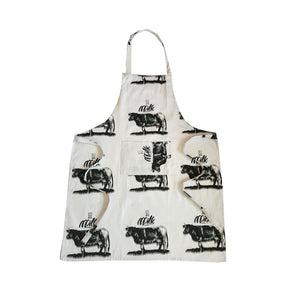 BYFT Orchard Apron - Cow Design Printed Cotton Apron