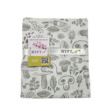 مريلة BYFT Orchard - رمادية بطبعة فطر - مريلة طاهٍ