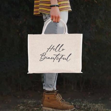 BYFT017622 BYFT Natural Jute bag shopper Hello Beautiful Design C.webp