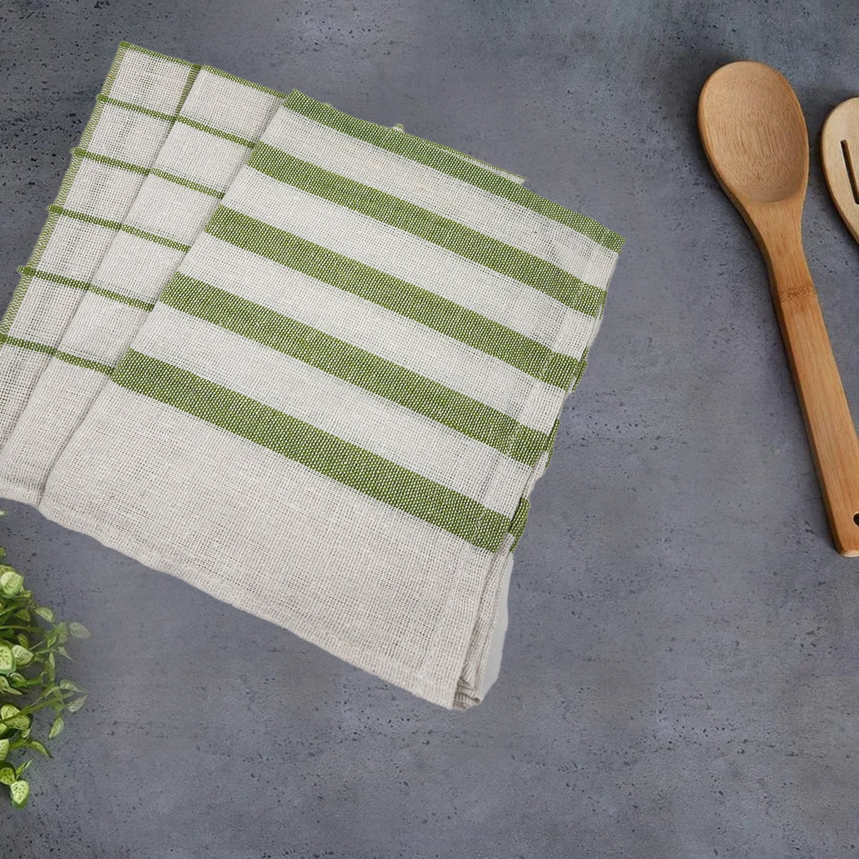 BYFT Orchard Tea Towel - 50 x 70 cm - Pure Cotton Kitchen Towel for Drying, Polishing & Cleaning