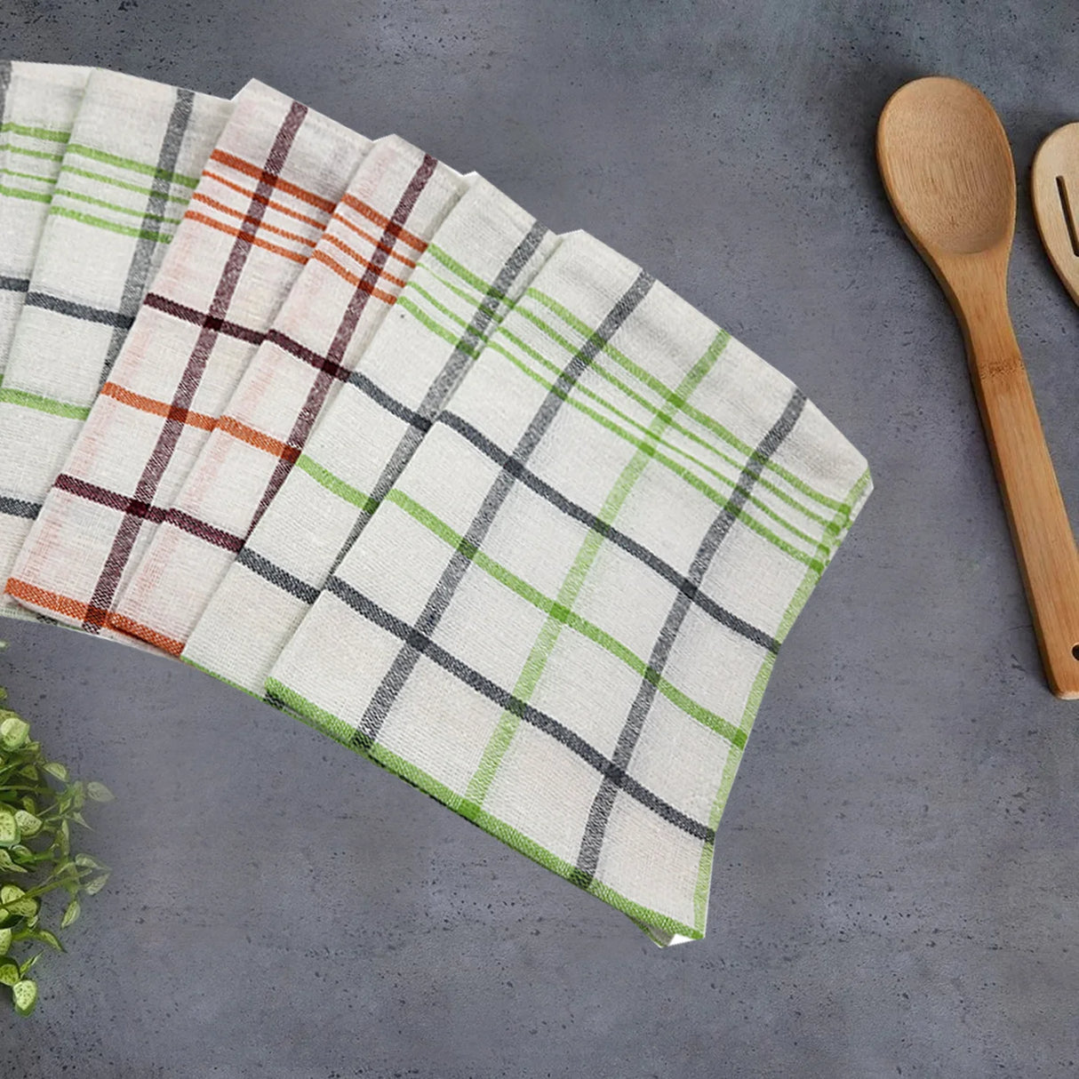 BYFT Orchard Tea Towel - 50 x 70 cm - Pure Cotton Kitchen Towel for Drying, Polishing & Cleaning