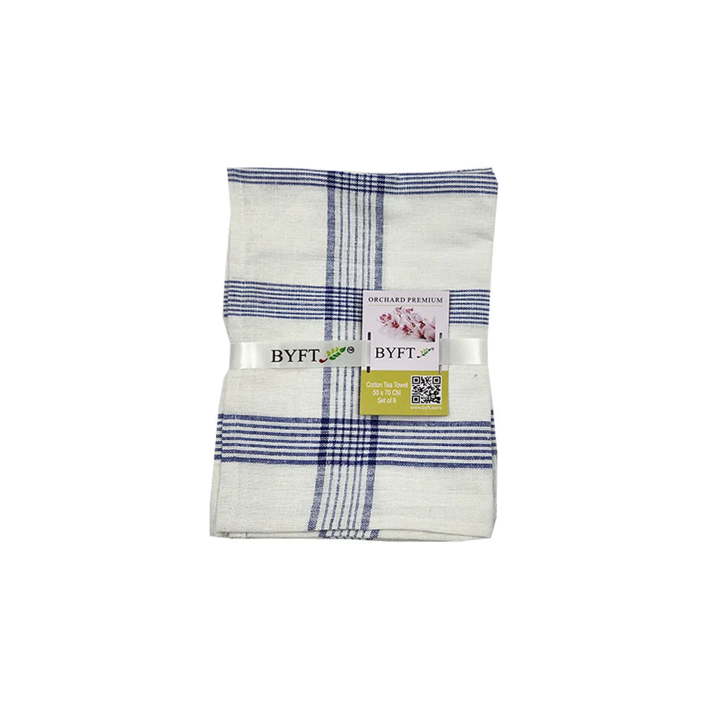 BYFT Orchard Tea Towel - 50 x 70 cm - Pure Cotton Kitchen Towel for Drying, Polishing & Cleaning