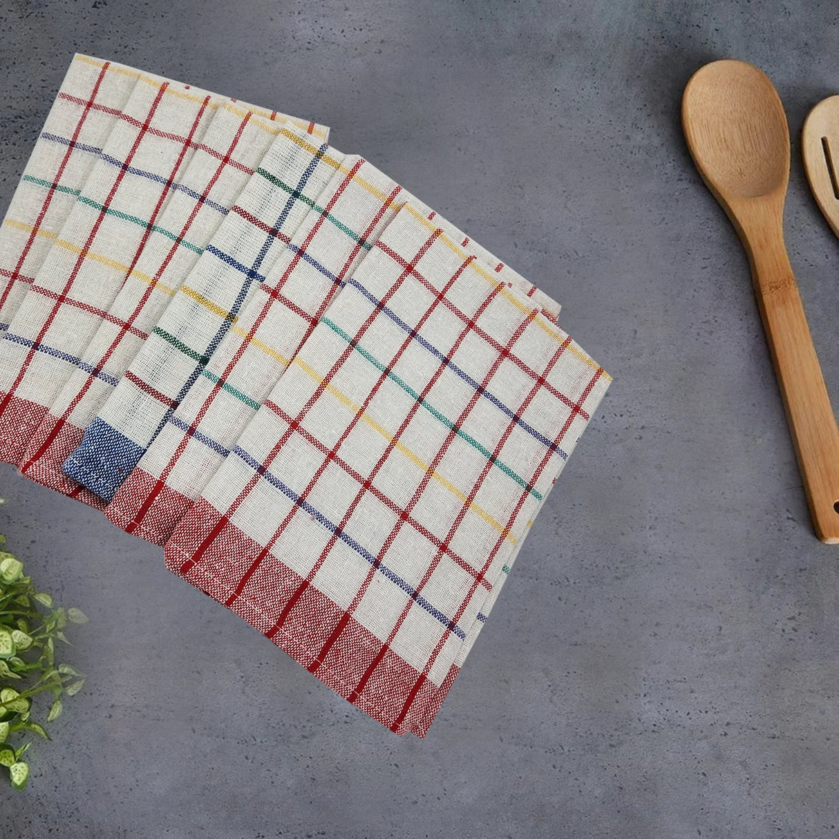 BYFT Orchard Tea Towel - 50 x 70 cm - Pure Cotton Kitchen Towel for Drying, Polishing & Cleaning
