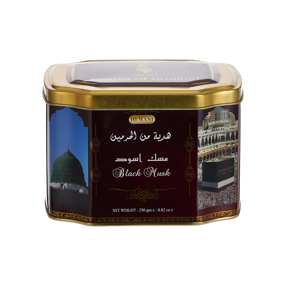 Hemani Musk Jamid Black 250 GM Tin