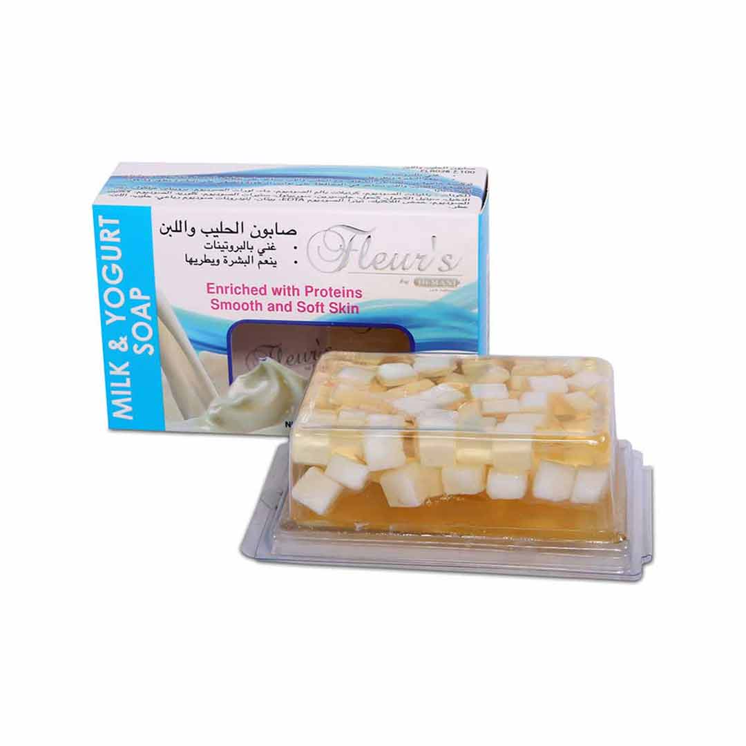Hemani Fleurs Transparent Milk & Yoghurt Soap 100gm