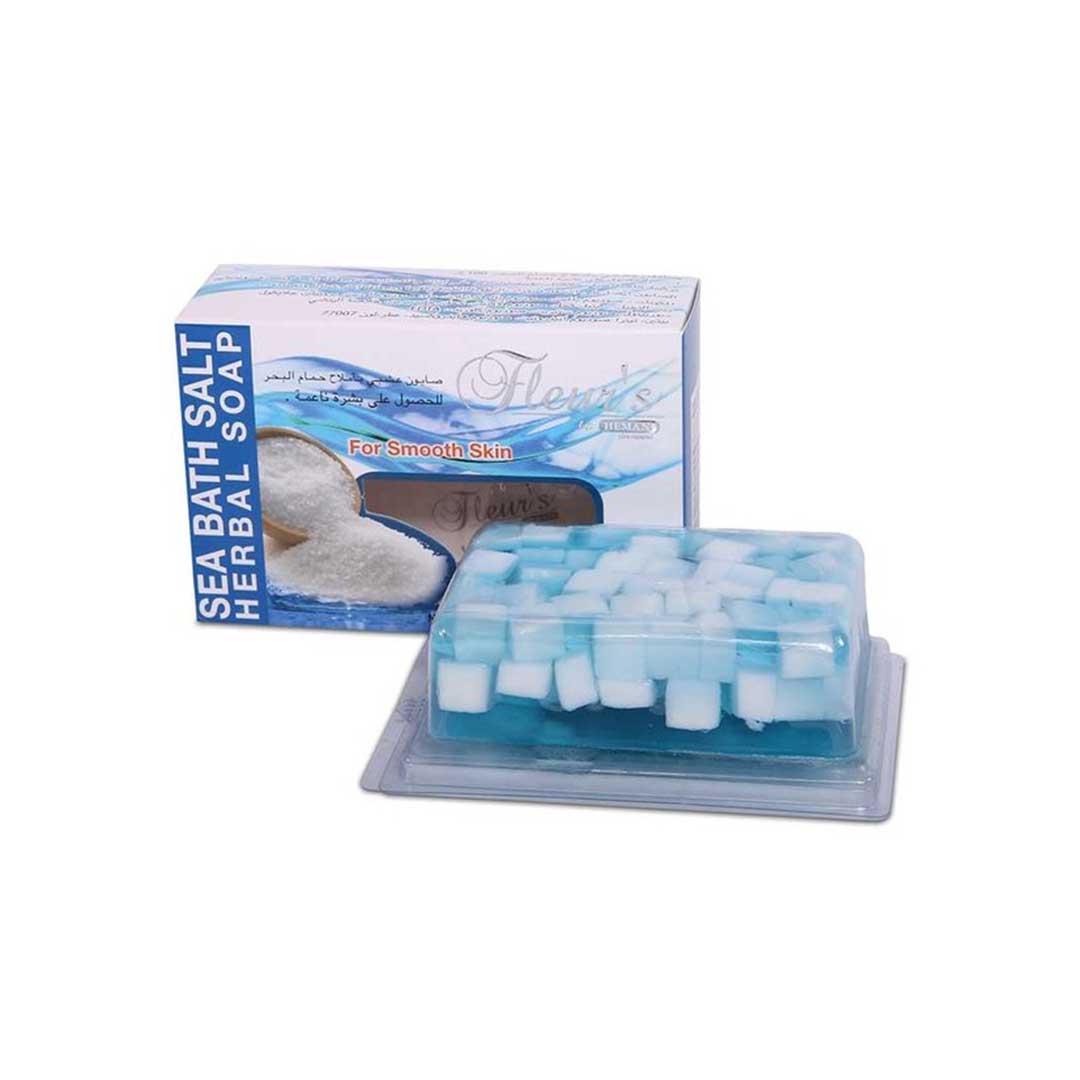 Hemani Fleurs Transparent Sea Bath Salt Soap 100gm