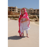 BYFT021064 Freds Pink Hibiscus Flower Beach Towel Velour Set of 01 D.webp