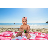 BYFT021064 Freds Pink Hibiscus Flower Beach Towel Velour Set of 01 F.webp