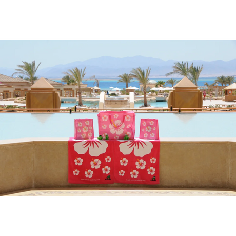 BYFT021064 Freds Pink Hibiscus Flower Beach Towel Velour Set of 01 H.webp
