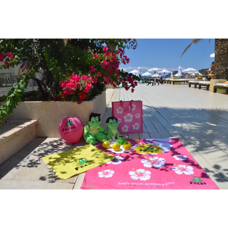 BYFT021064 Freds Pink Hibiscus Flower Beach Towel Velour Set of 01 K.webp