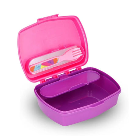 Disney Funny Sandwich Box with Cutlury Princess Bright & Bold 390 Ml