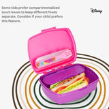 Disney Funny Sandwich Box with Cutlury Princess Bright & Bold 390 Ml