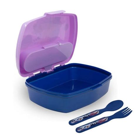 Disney Funny Sandwich Box with Cutlury Frozen Trust The Journey 390 Ml
