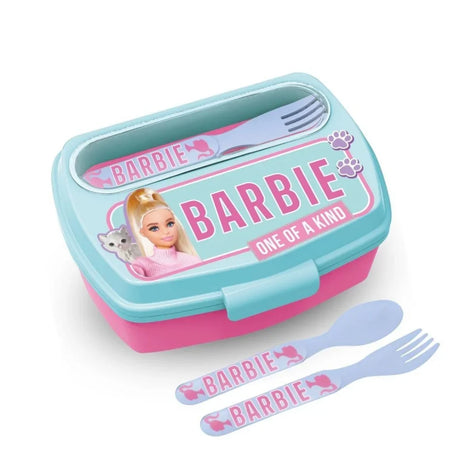 Disney Funny Sandwich Box with Cutlury Barbie BB22 390 Ml