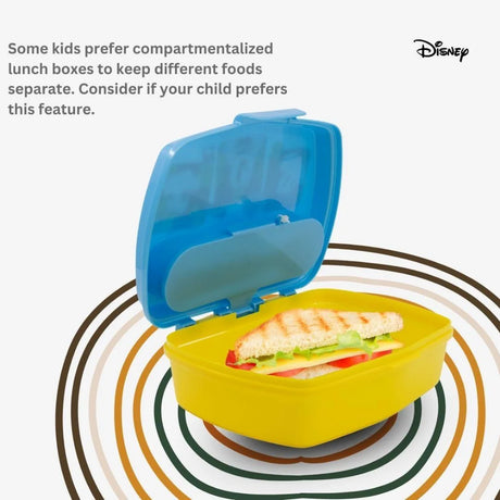 Disney Funny Sandwich Box with Cutlury Mickey Mouse Fun Tastic 390 Ml