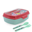Disney Funny Sandwich Box with Cutlury Minnie Mouse Being More Minnie 390 Ml