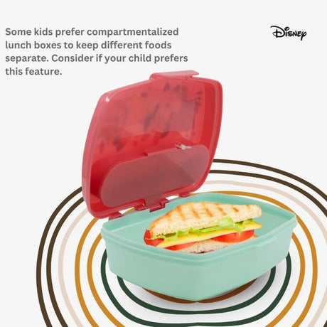 Disney Funny Sandwich Box with Cutlury Minnie Mouse Being More Minnie 390 Ml