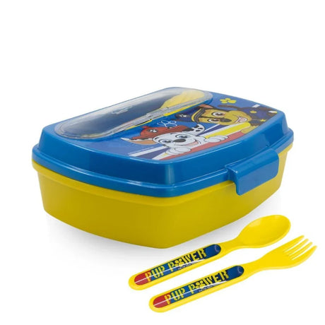 Disney Funny Sandwich Box with Cutlury Paw Patrol Pup Power 390 Ml