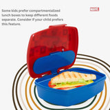 Disney Funny Sandwich Box with Cutlury Spiderman Arachnid Grid 390 Ml