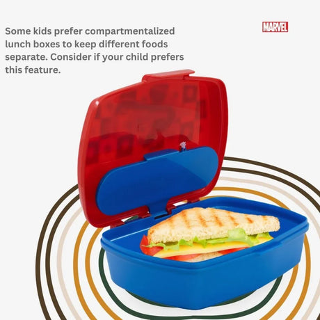 Disney Funny Sandwich Box with Cutlury Spiderman Arachnid Grid 390 Ml