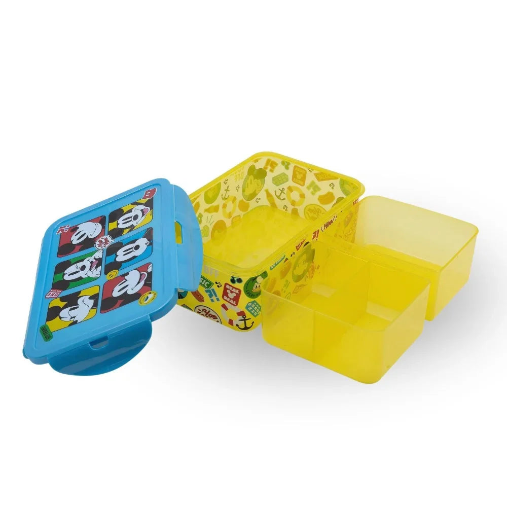 Disney Rectangular Food Container Mickey Mouse Fun Tastic 1190 Ml