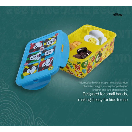 Disney Rectangular Food Container Mickey Mouse Fun Tastic 1190 Ml