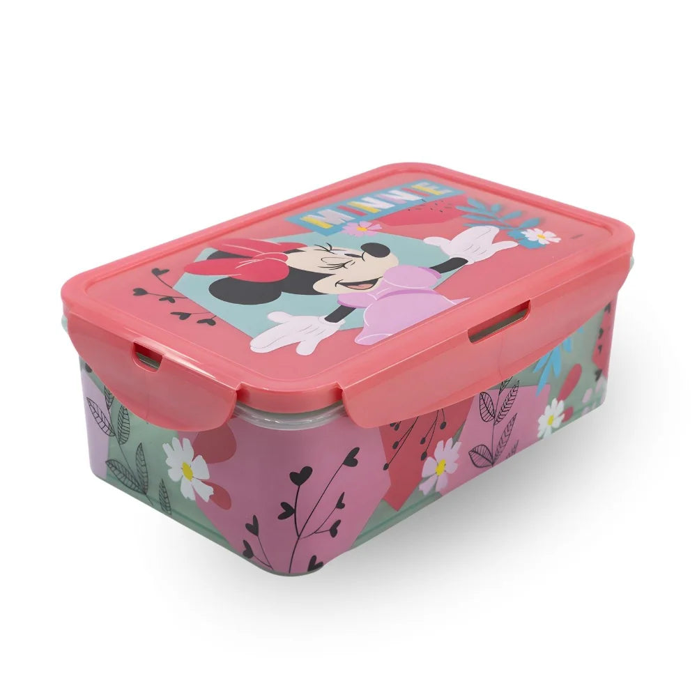 Disney Rectangular Food Container Minnie Mouse Being More Minnie 1190 Ml