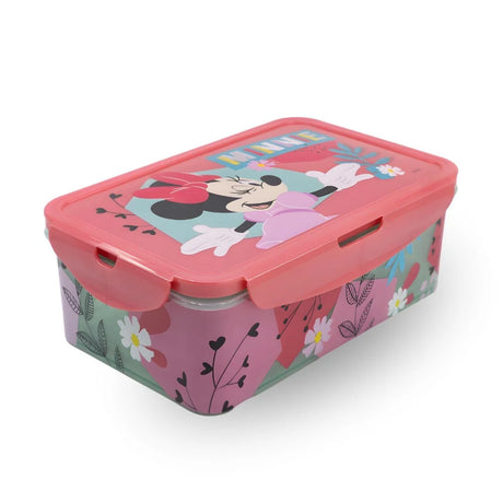 Disney Rectangular Food Container Minnie Mouse Being More Minnie 1190 Ml