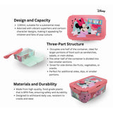 Disney Rectangular Food Container Minnie Mouse Being More Minnie 1190 Ml