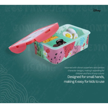 Disney Rectangular Food Container Minnie Mouse Being More Minnie 1190 Ml