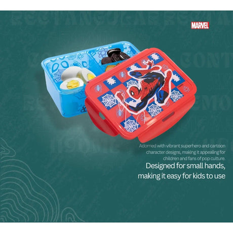 Disney Rectangular Food Container Spiderman Arachind Grid 1190 Ml