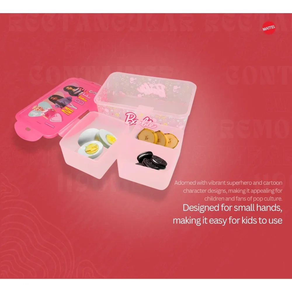 Disney Rectangular Food Container Barbie BB22 1190 Ml