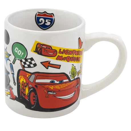 Disney Ceramic Mug Cars Stickers 240 Ml