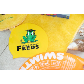BYFT021198 Freds Yellow Swim Cap Set of 01