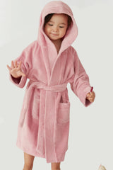 BYFT Daffodil 06 Year Kids Hooded Bathrobe Luxury Cotton Soft, Absorbent, Quick-Dry