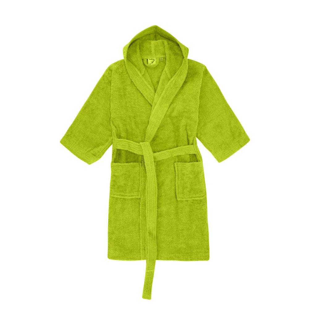 BYFT Daffodil 06 Year Kids Hooded Bathrobe Luxury Cotton Soft, Absorbent, Quick-Dry