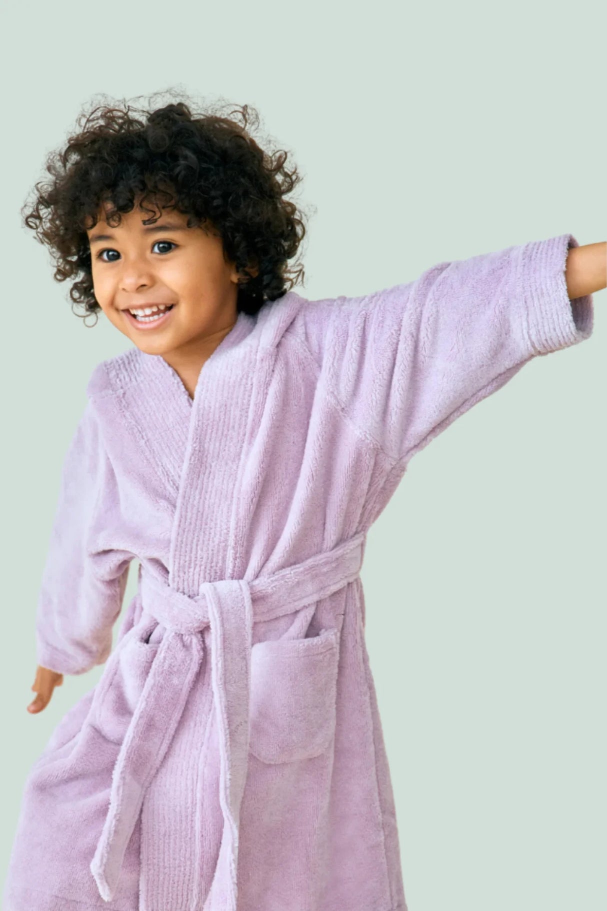 BYFT Daffodil 06 Year Kids Hooded Bathrobe Luxury Cotton Soft, Absorbent, Quick-Dry