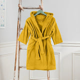 BYFT Daffodil 06 Year Kids Hooded Bathrobe Luxury Cotton Soft, Absorbent, Quick-Dry
