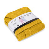 BYFT Daffodil 06 Year Kids Hooded Bathrobe Luxury Cotton Soft, Absorbent, Quick-Dry
