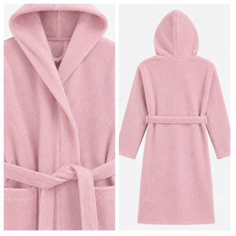 BYFT Daffodil Kids Hooded Bathrobe Luxury Cotton Soft, Absorbent, Quick-Dry