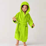 BYFT Daffodil Kids Hooded Bathrobe Luxury Cotton Soft, Absorbent, Quick-Dry