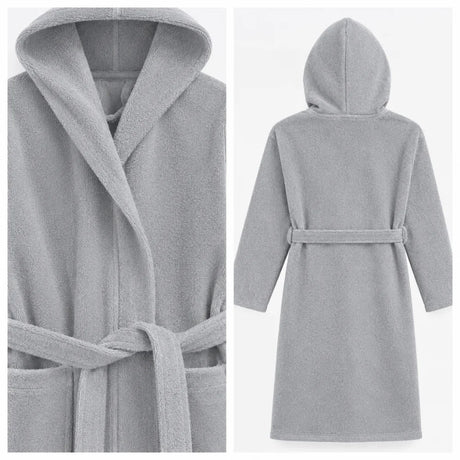 BYFT Daffodil Kids Hooded Bathrobe Luxury Cotton Soft, Absorbent, Quick-Dry