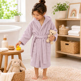 BYFT Daffodil Kids Hooded Bathrobe Luxury Cotton Soft, Absorbent, Quick-Dry