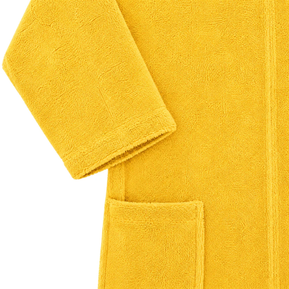 BYFT Daffodil Kids Hooded Bathrobe Luxury Cotton Soft, Absorbent, Quick-Dry