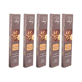BYFT021278 D Viswa POOJA ESSENTIALS SANDAL GOLD AGARBATTI 9 INCH 12 PC Set of 5 A