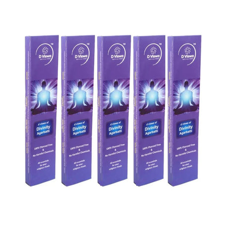 BYFT021281 D Viswa POOJA ESSENTIALS DIVINITY AGARBATTI 9 INCH 12 PC Set of 5 A.webp