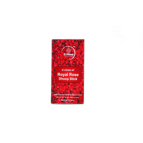 BYFT021284 D Viswa POOJA ESSENTIALS ROYAL ROSE DHOOP BATTI 3.5 INCH 15 PC Set of 5 A.webp
