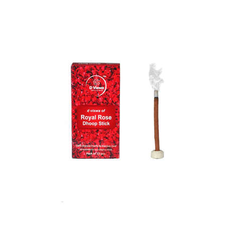 BYFT021284 D Viswa POOJA ESSENTIALS ROYAL ROSE DHOOP BATTI 3.5 INCH 15 PC Set of 5.webp